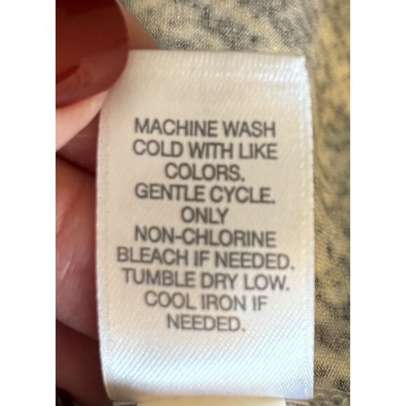 J Jill Wearever Shift Dress Size Medium Blue Green 3/4 Sleeve Jersey Stretch - Picture 7 of 10